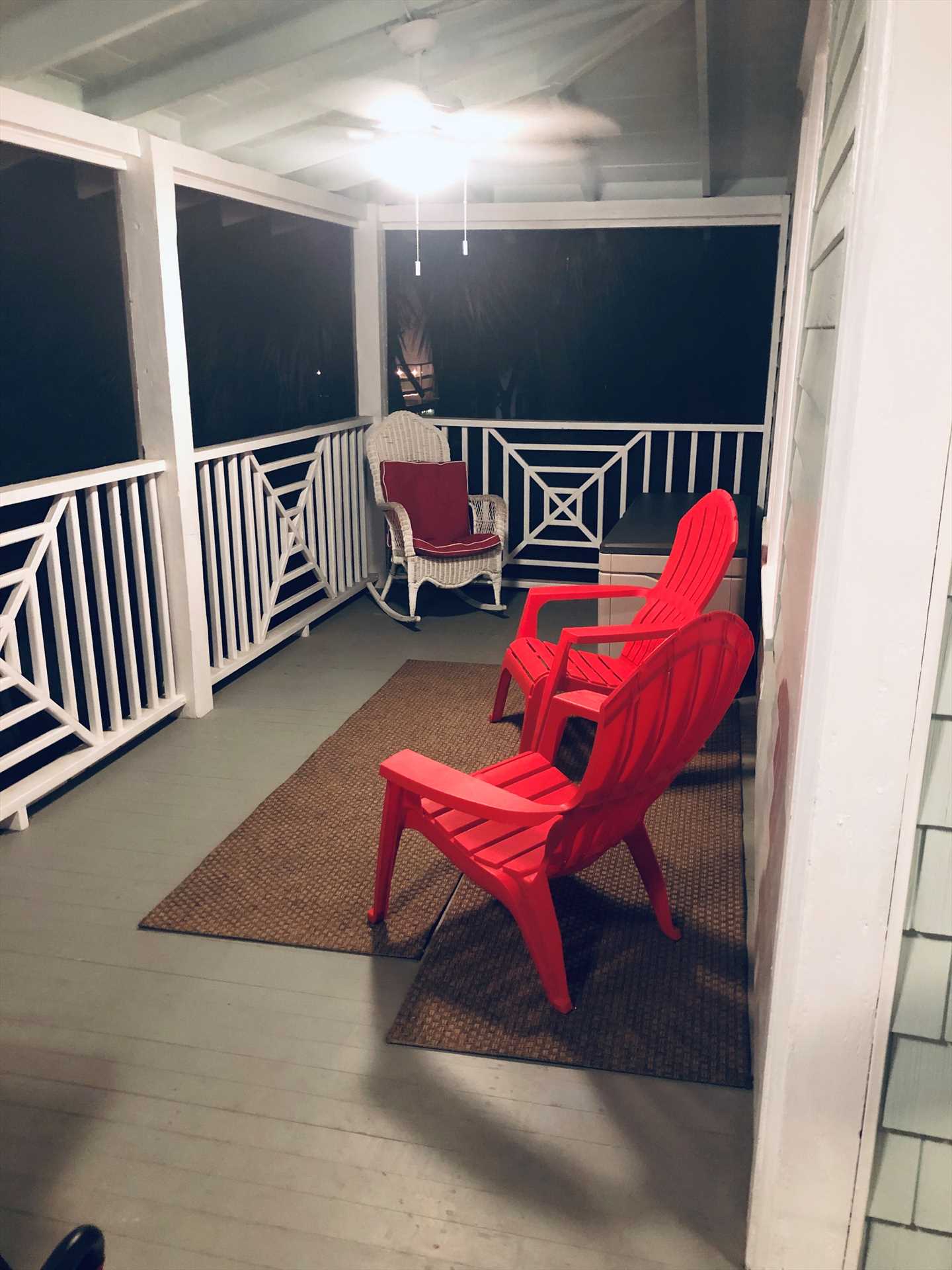 upstairs screen porch