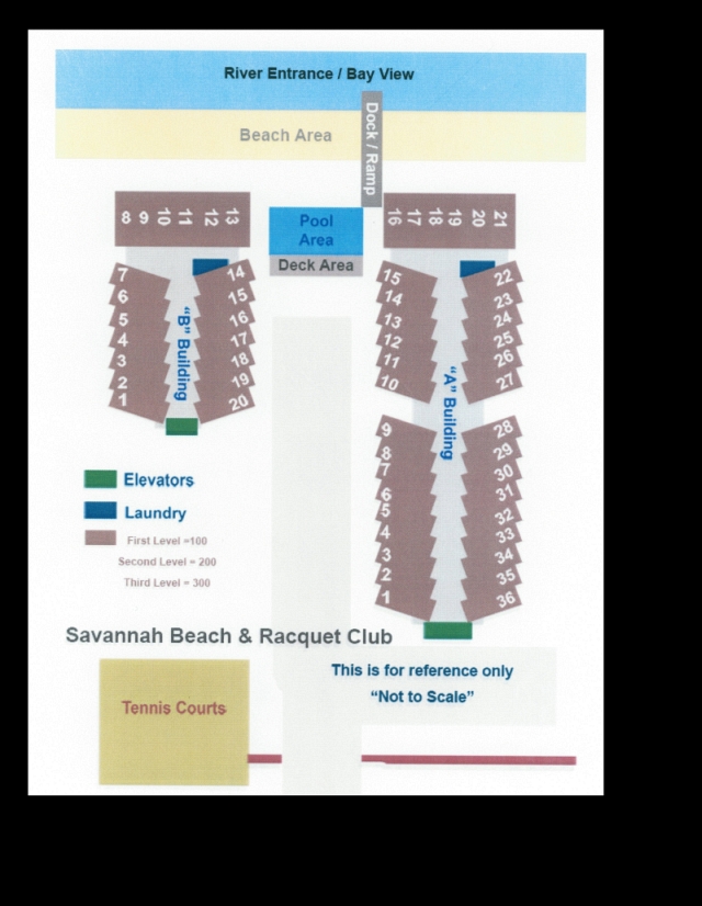 Savannah Beach & Racquet Club Complex layout | Tybee Island Rentals